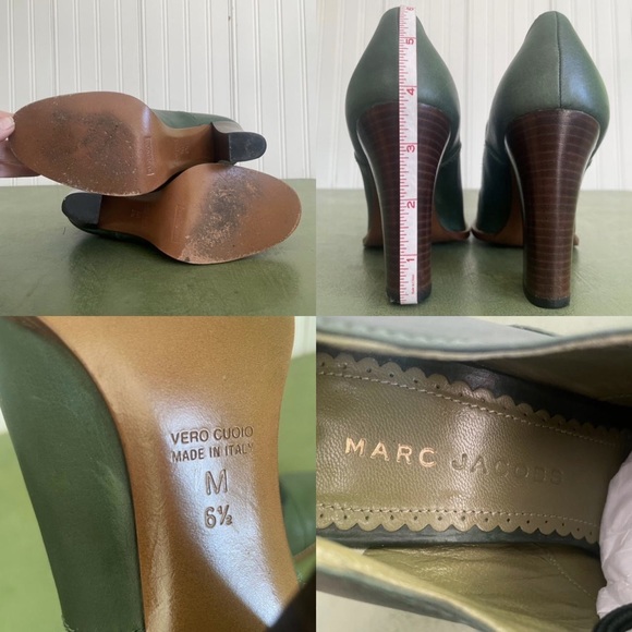 Marc Jacobs Italy-Made Heeled Oxford/Granny Shoes with Cap Toes - Picture 2 of 4